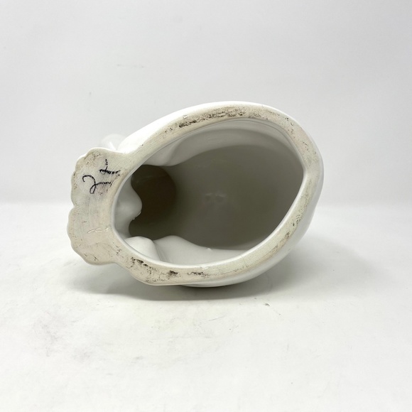 ELPA Alcobaca Ceramic Cat with Glass Green Eyes Sitting Up Made in Portugal - Picture 5 of 9